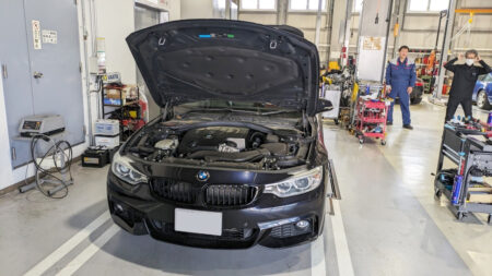 BMW 435ⅰ グランクーペ (F36)車検｜オイル漏れ修理も